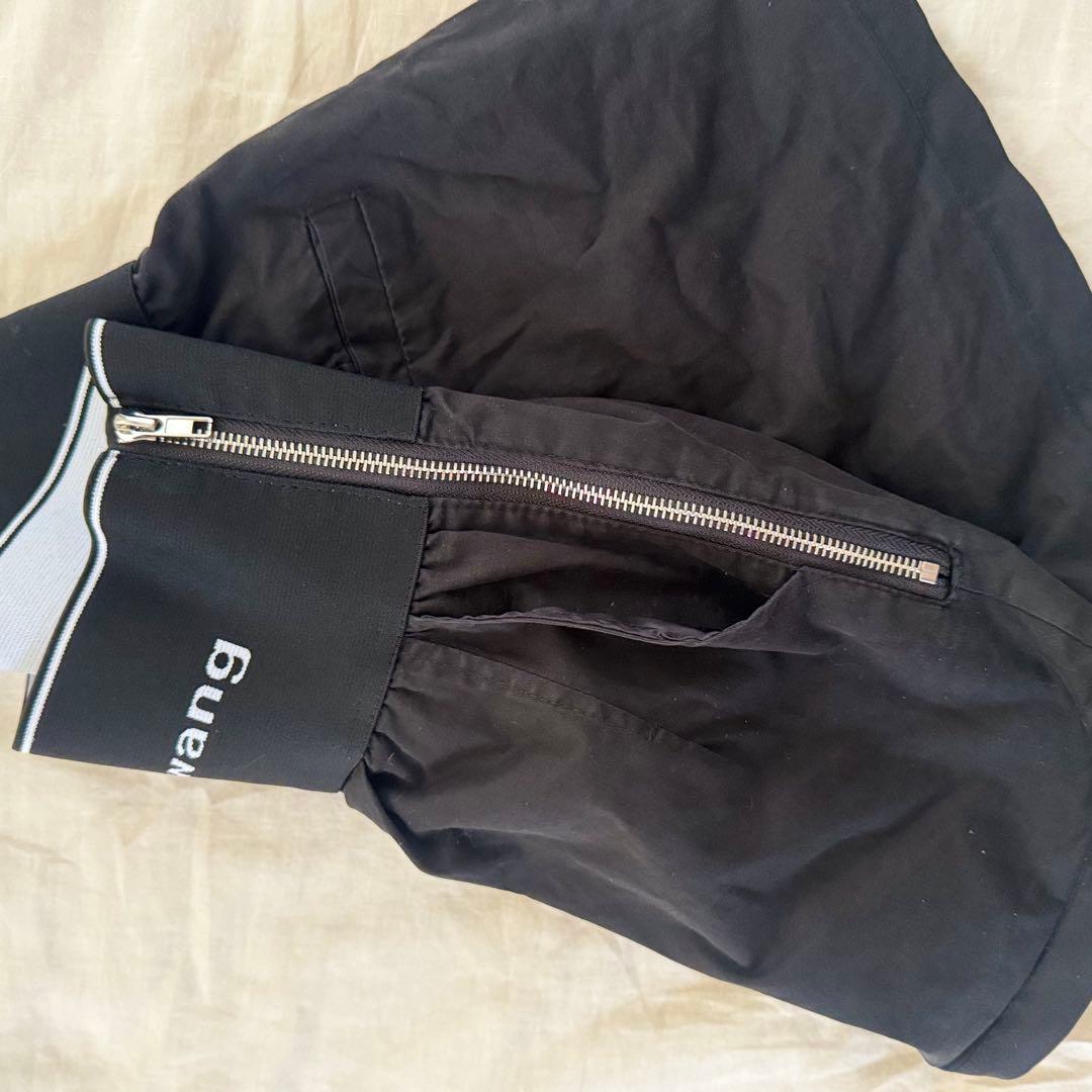alexanderwang 黒 ハイウエストショートパンツ