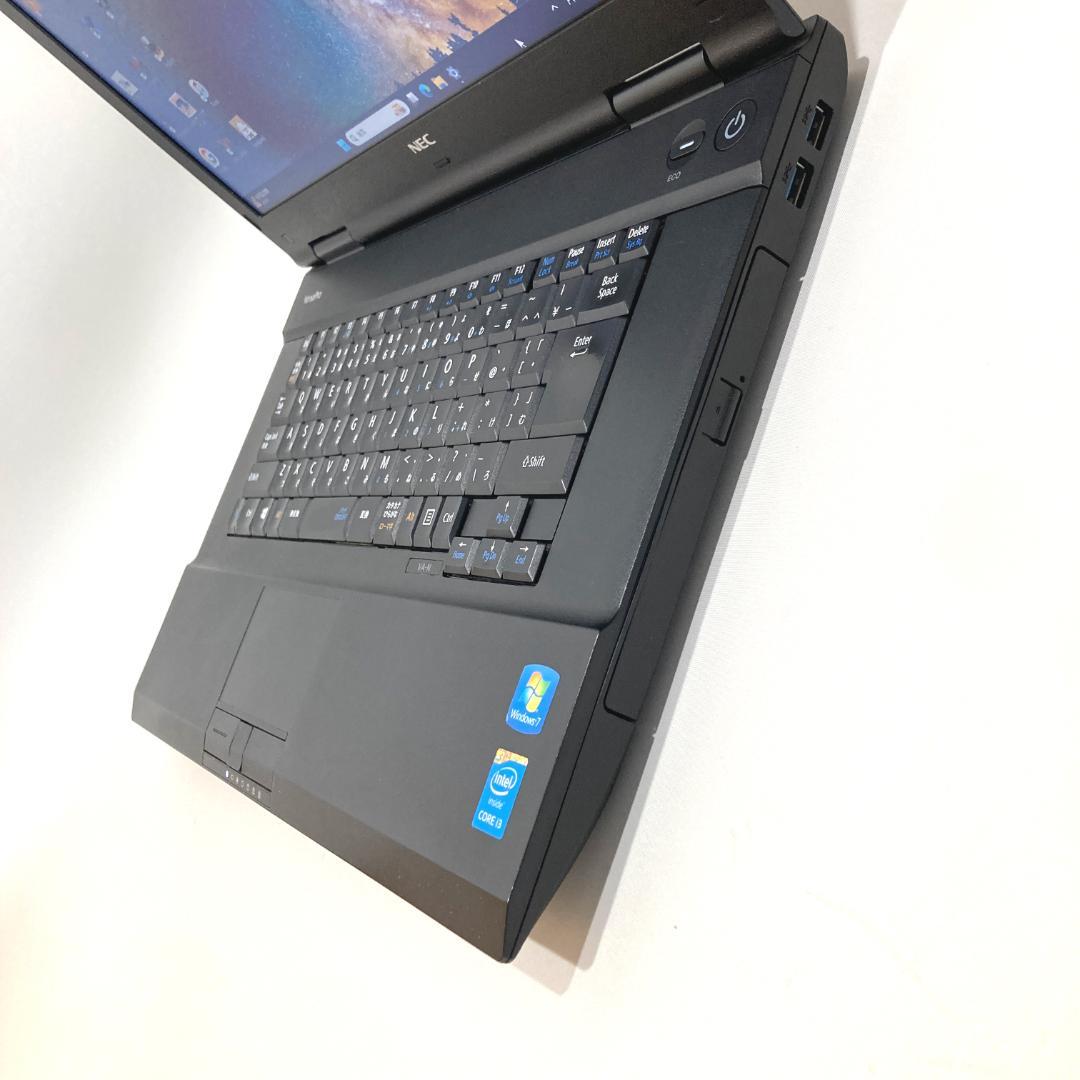 初心者✨快適i3・大画面・DVD✨黒✨すぐ使えるノートパソコン◇D480-2