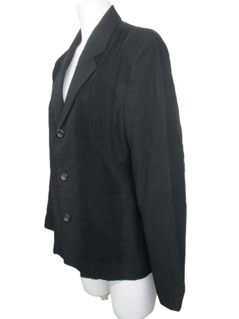 値下げ！コムデギャルソン　ブラック プリーツ ジャケット　　M　ウールナイロン