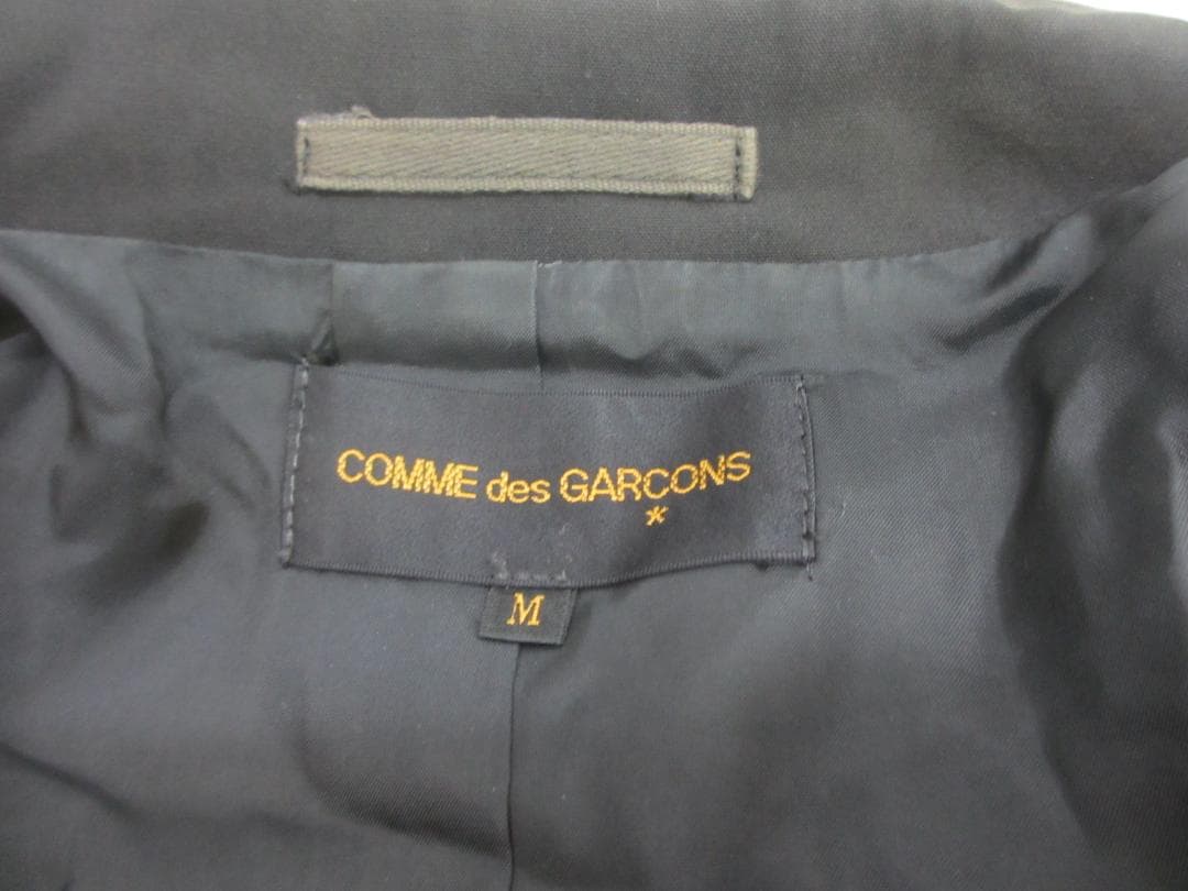 値下げ！コムデギャルソン　ブラック プリーツ ジャケット　　M　ウールナイロン