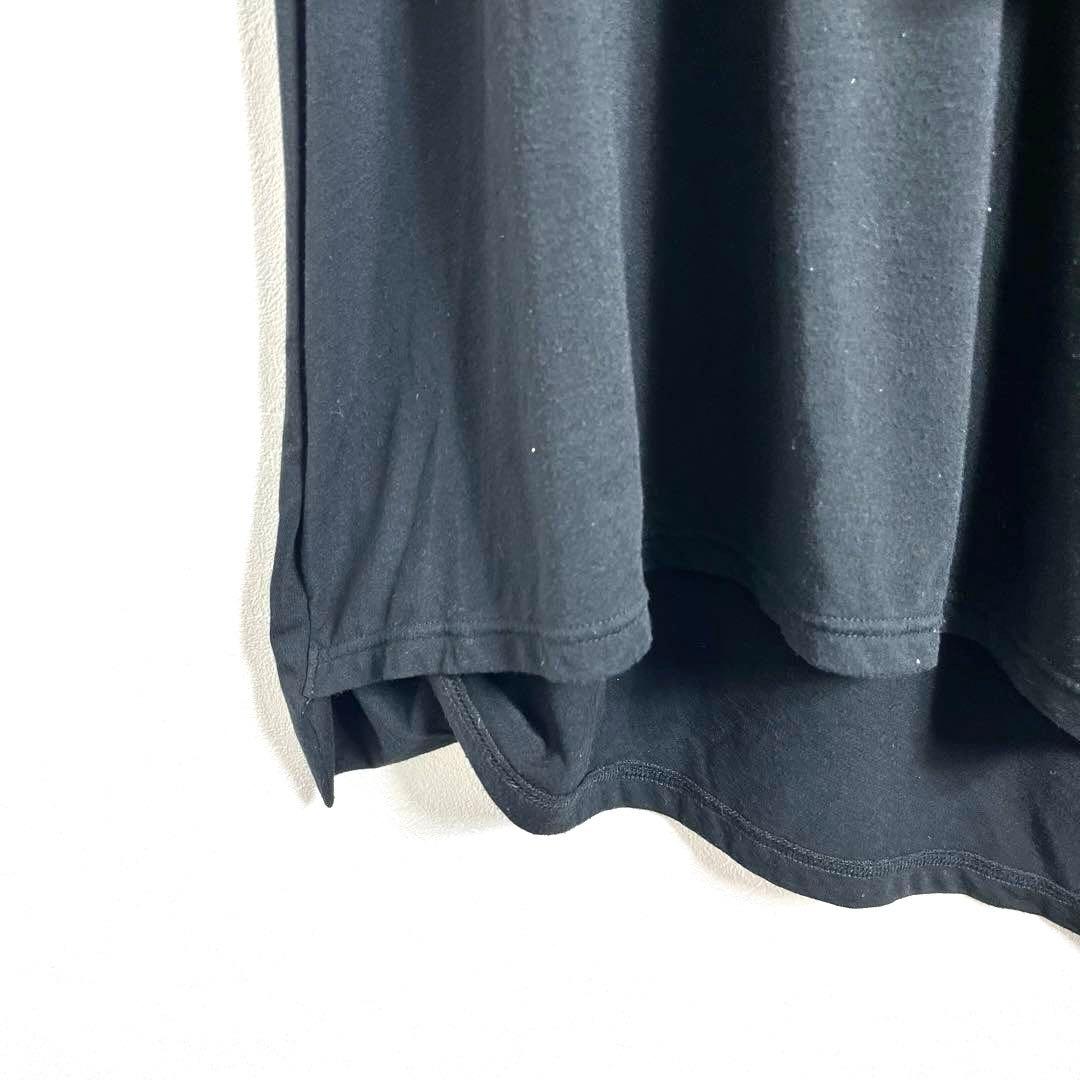 モユル　アシンメトリー　黒　長袖　チュニック　ワンピース　モード系