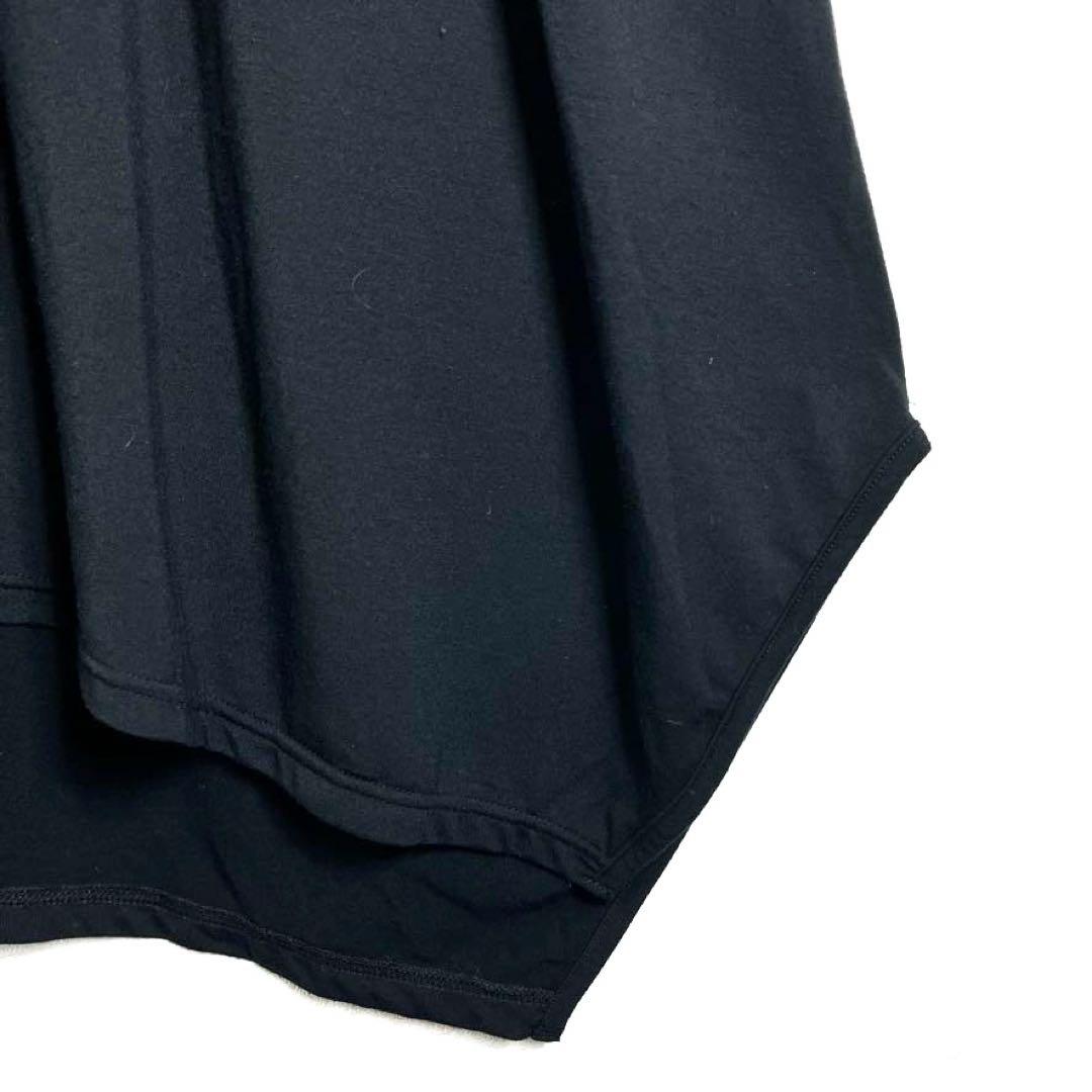 モユル　アシンメトリー　黒　長袖　チュニック　ワンピース　モード系