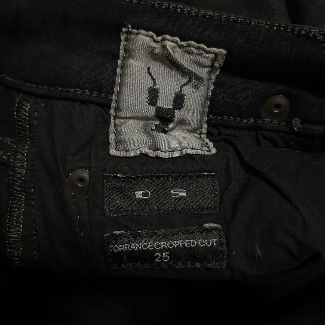 17AW Rick Owens DRKSHDW コーティングサルエルデニムパンツ