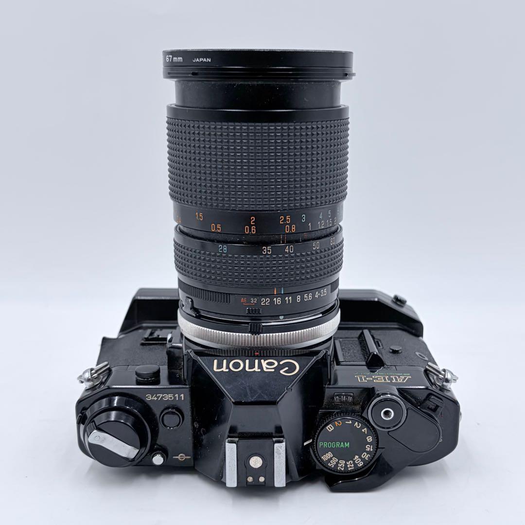 Canon AE-1 ブラックボディ POWER WINDER A2 レンズ付き