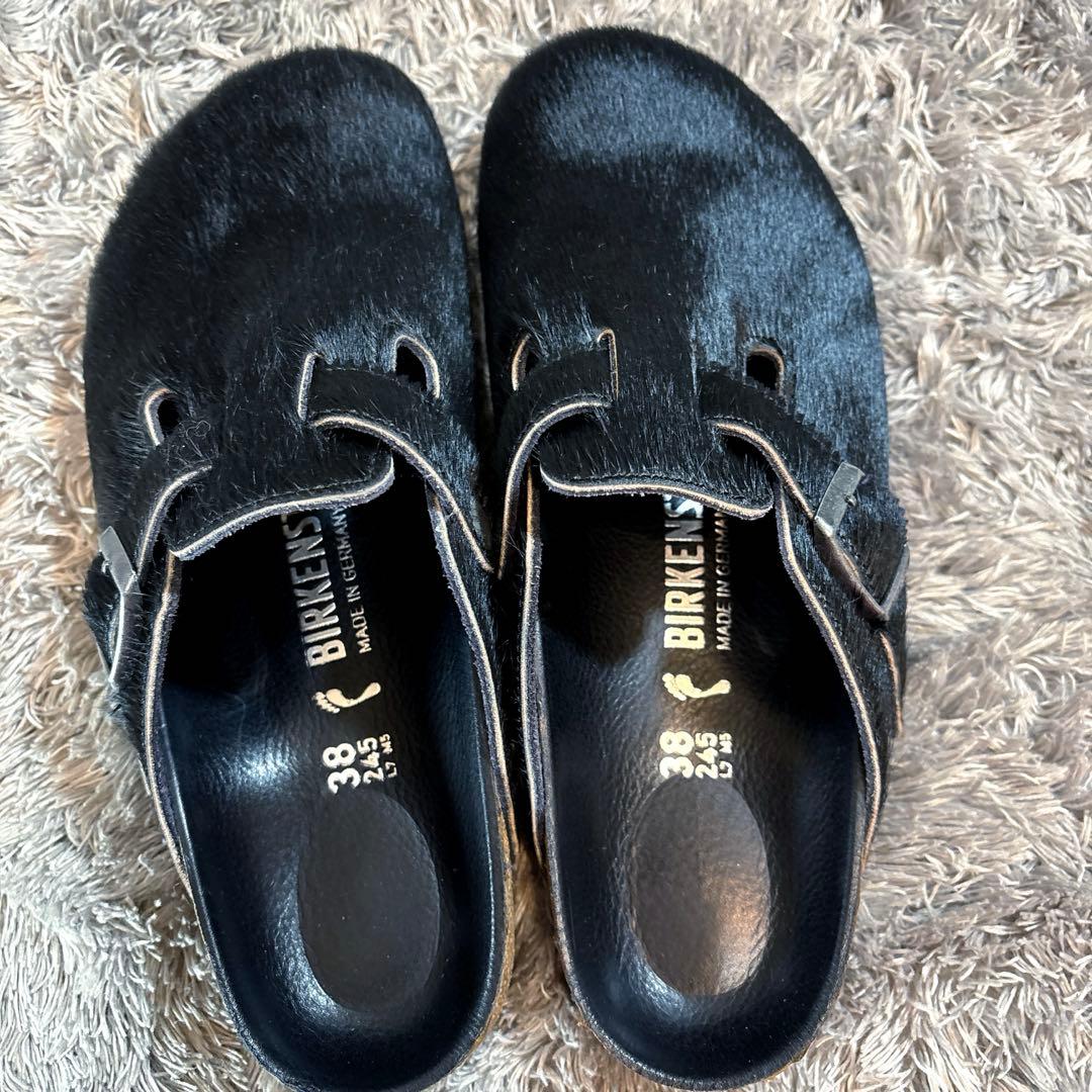極美品❣️ レア✨ BIRKENSTOCK ビルケンシュトック ボストン ハラコ
