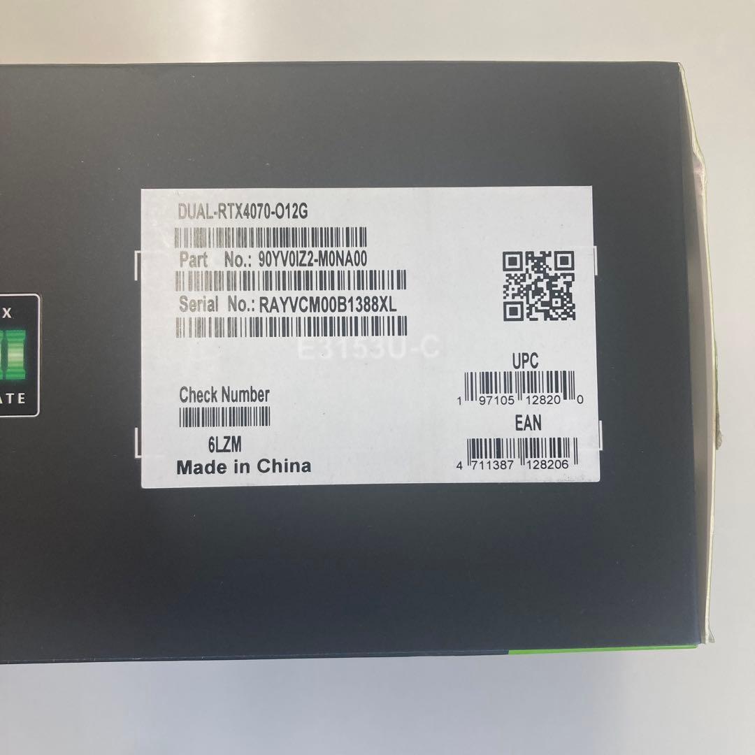 グラフィックボード・グラボ・ビデオカード ASUS GeForce RTX 4070 OC Edition 12GB