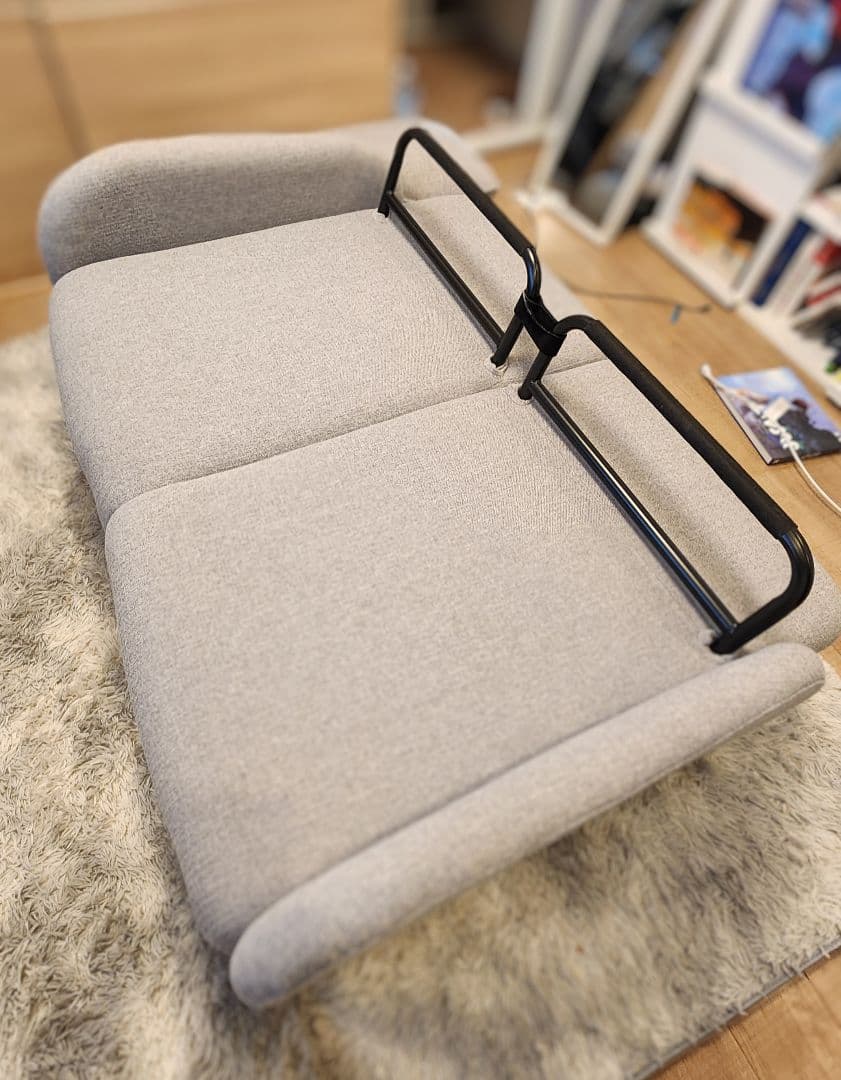 カウチソファにもなるソファベッド XL01 GY