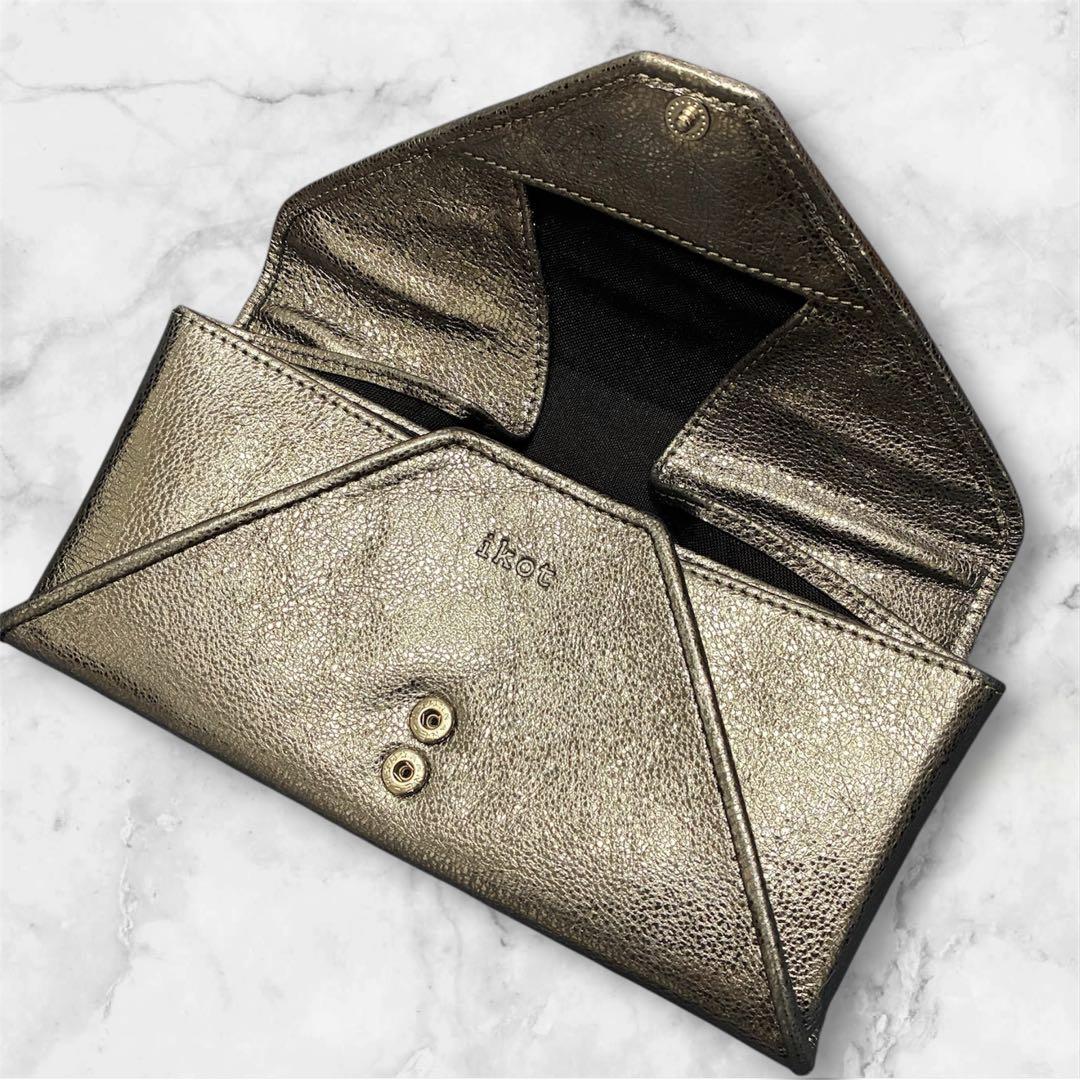 長財布 ボックス型小銭入れ 長財布 かぶせ ソフトレザー ikot イコット