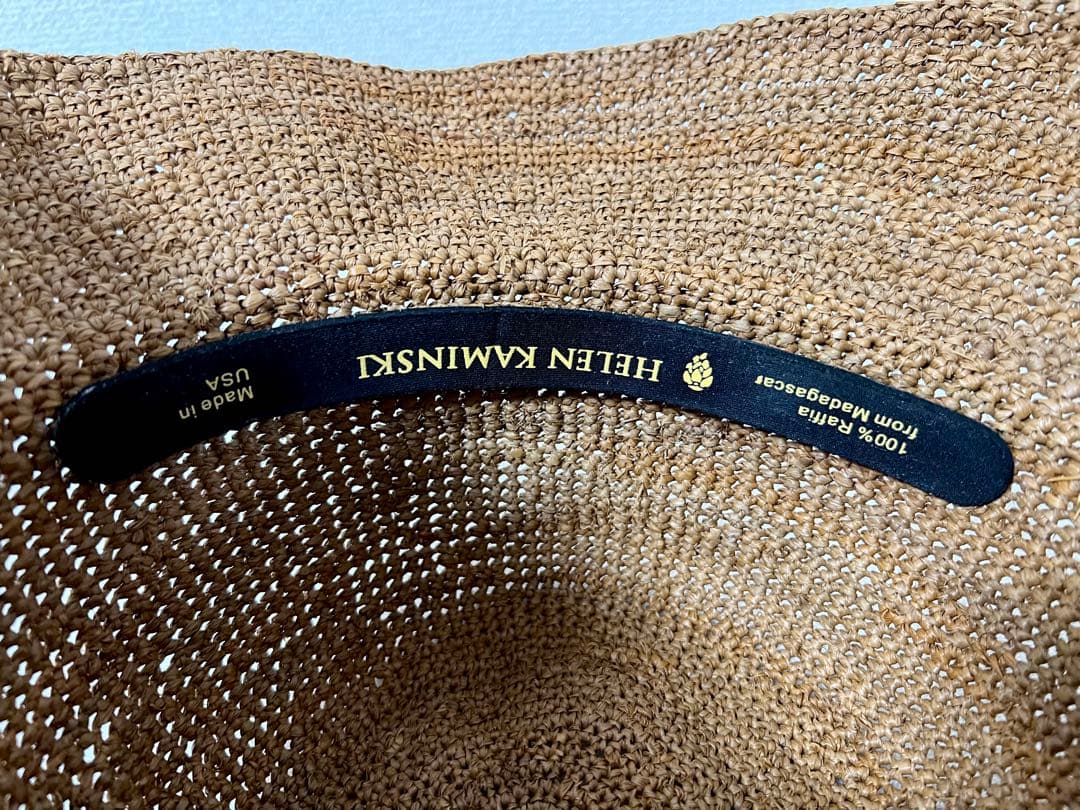 【美品】ヘレンカミンスキー　麦わら帽子　ラフィア　ハット