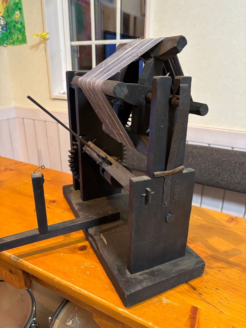 木製糸巻き機