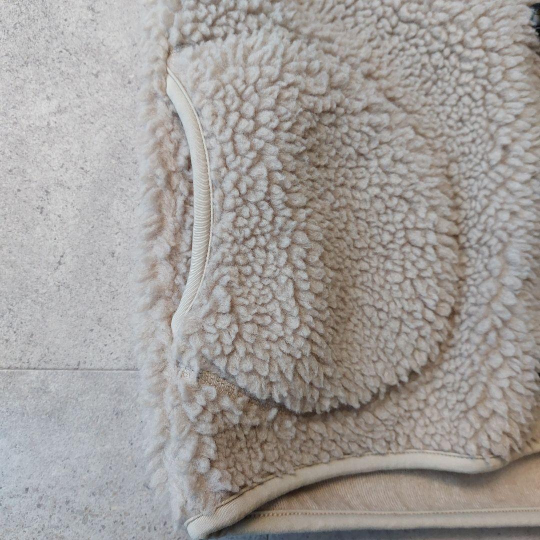 美品 ジムフレックス フーデットボアベスト 14 グレージュ