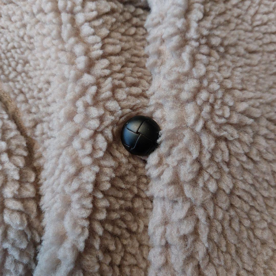 美品 ジムフレックス フーデットボアベスト 14 グレージュ