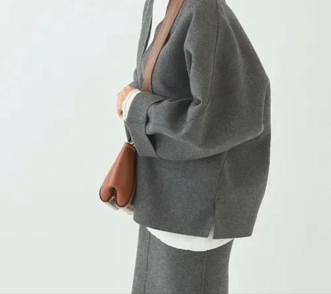 R’IAM PLAGEシルエットブラウス　グレー