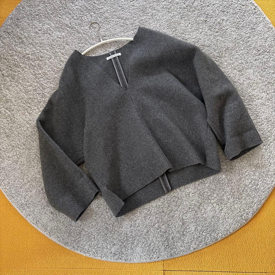 R’IAM PLAGEシルエットブラウス　グレー