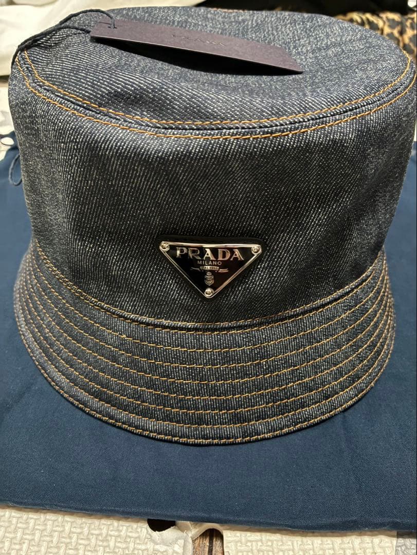 PRADA デニムバケットハット　XXL