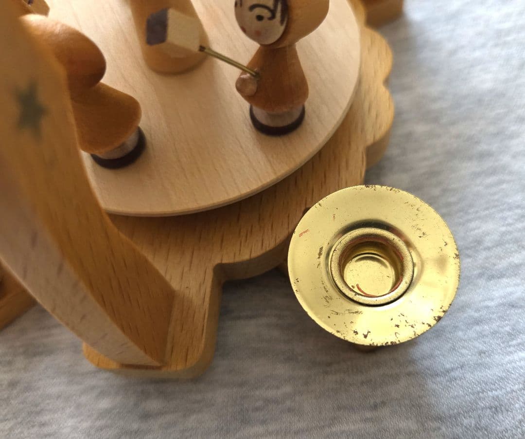 ★良品★ドイツ　クリスマス　ウィンドミル　キャンドル　ザイフェン