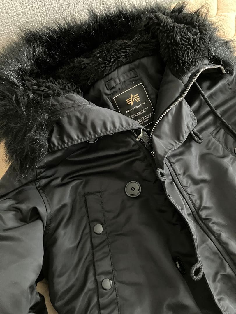 美品　ALPHA INDUSTRIES N3B ブラック M メンズ