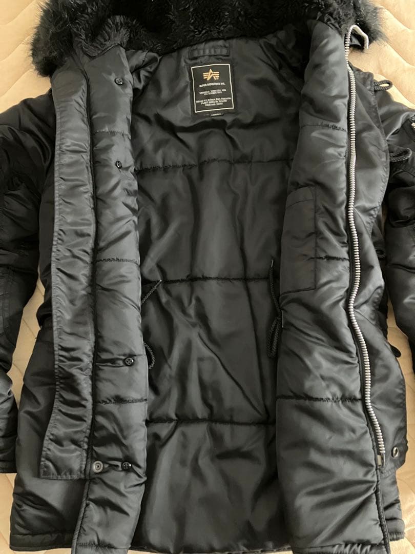 美品　ALPHA INDUSTRIES N3B ブラック M メンズ