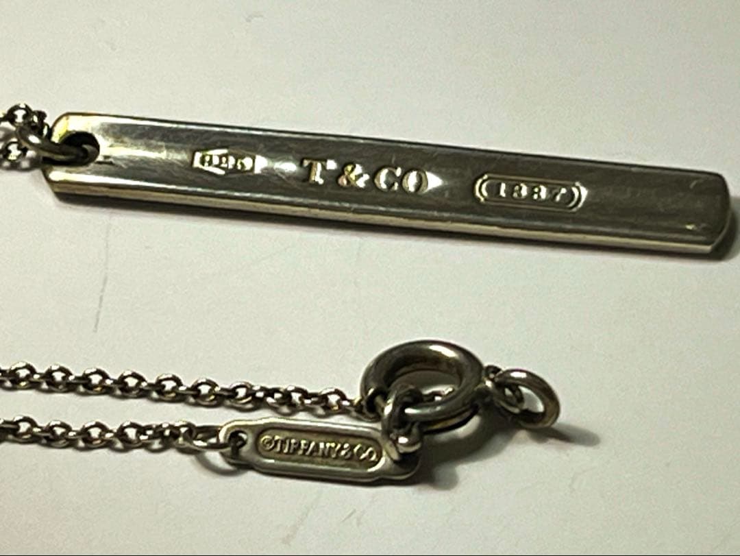 T&Co. シルバー バータイプネックレス