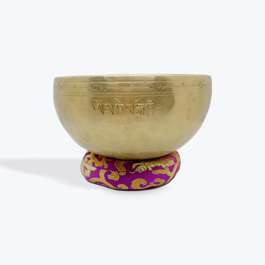 プレミアム フルムーンボウル 17cm A音 スロートチャクラ シンギングボウル