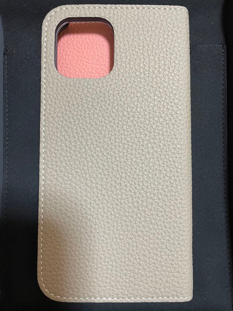Bonaventura iPhone12/12pro グレージュ×コーラル