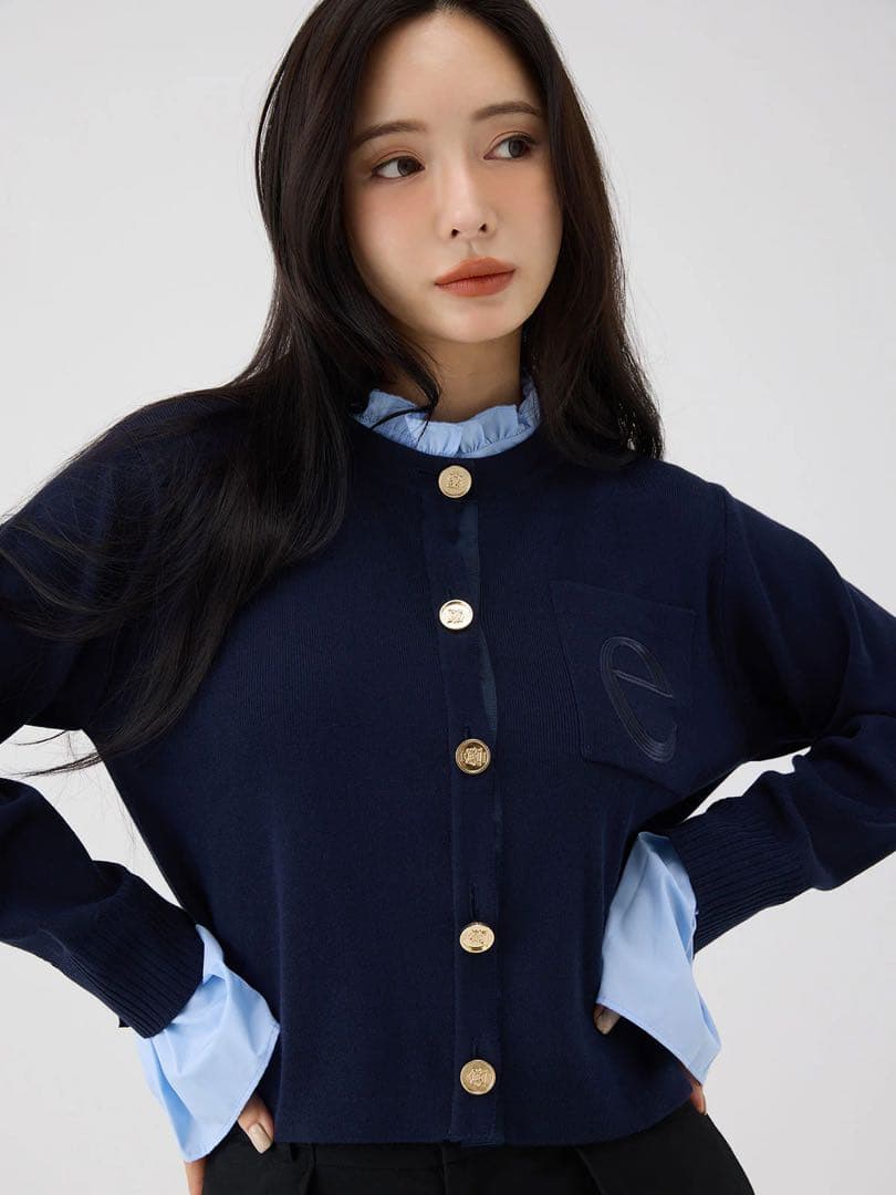 Attached collar カーディガン eimy istoire