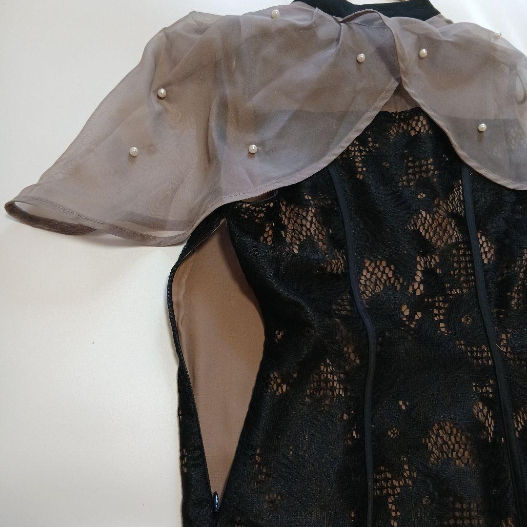 本日限定価格 Leja パール付きボレロ ワンピース ドレス 結婚式 お呼ばれ