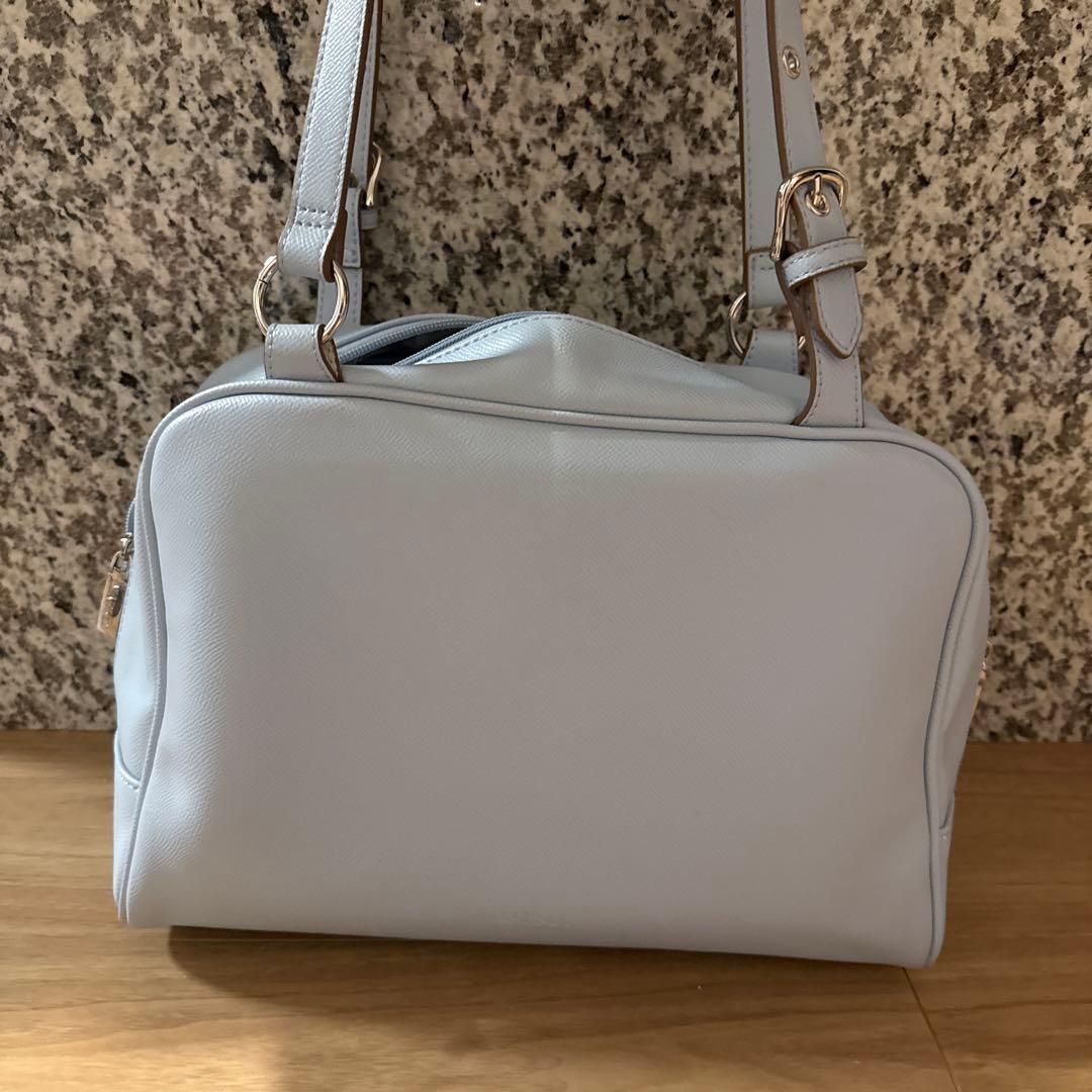 MARSLY フラップボストンバッグ (light Blue）　痛バッグ 水色