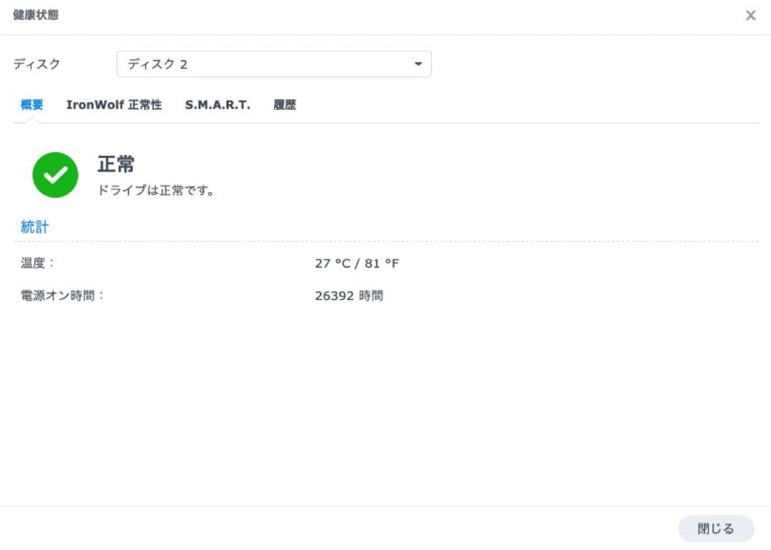 外付けハードディスク・ドライブ Synology DS418 + 8TB HDD x 4
