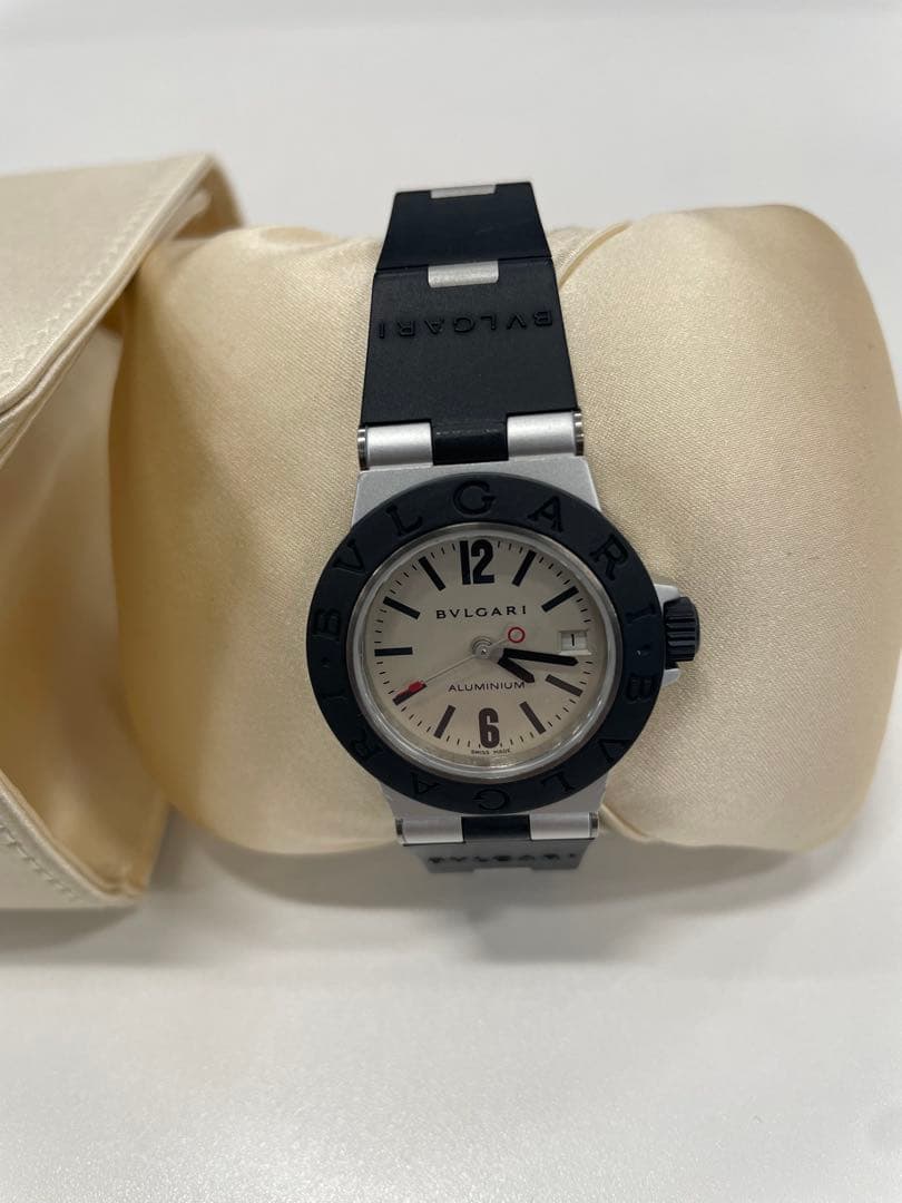 【莉那】BVLGARI AL29TA アルミニウム クォーツ レディース