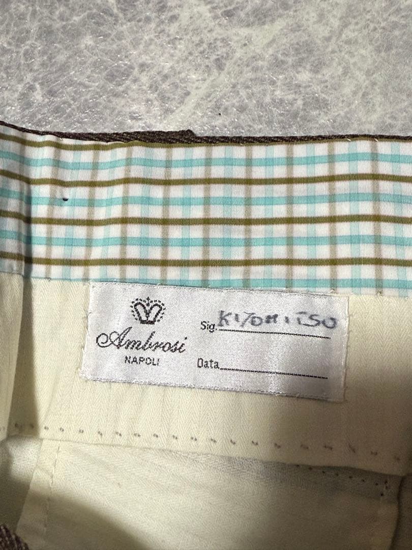 AMBROSI Canonico アンブロージ カノニコウール ビスポークパンツ