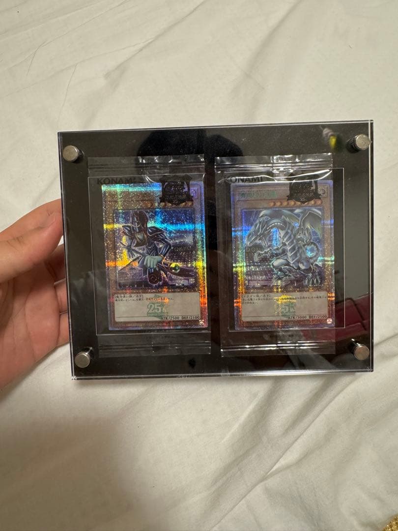 遊戯王OCG 25周年　決闘者伝説　全セット+ブルーアイズ、ブラマジ額縁入り