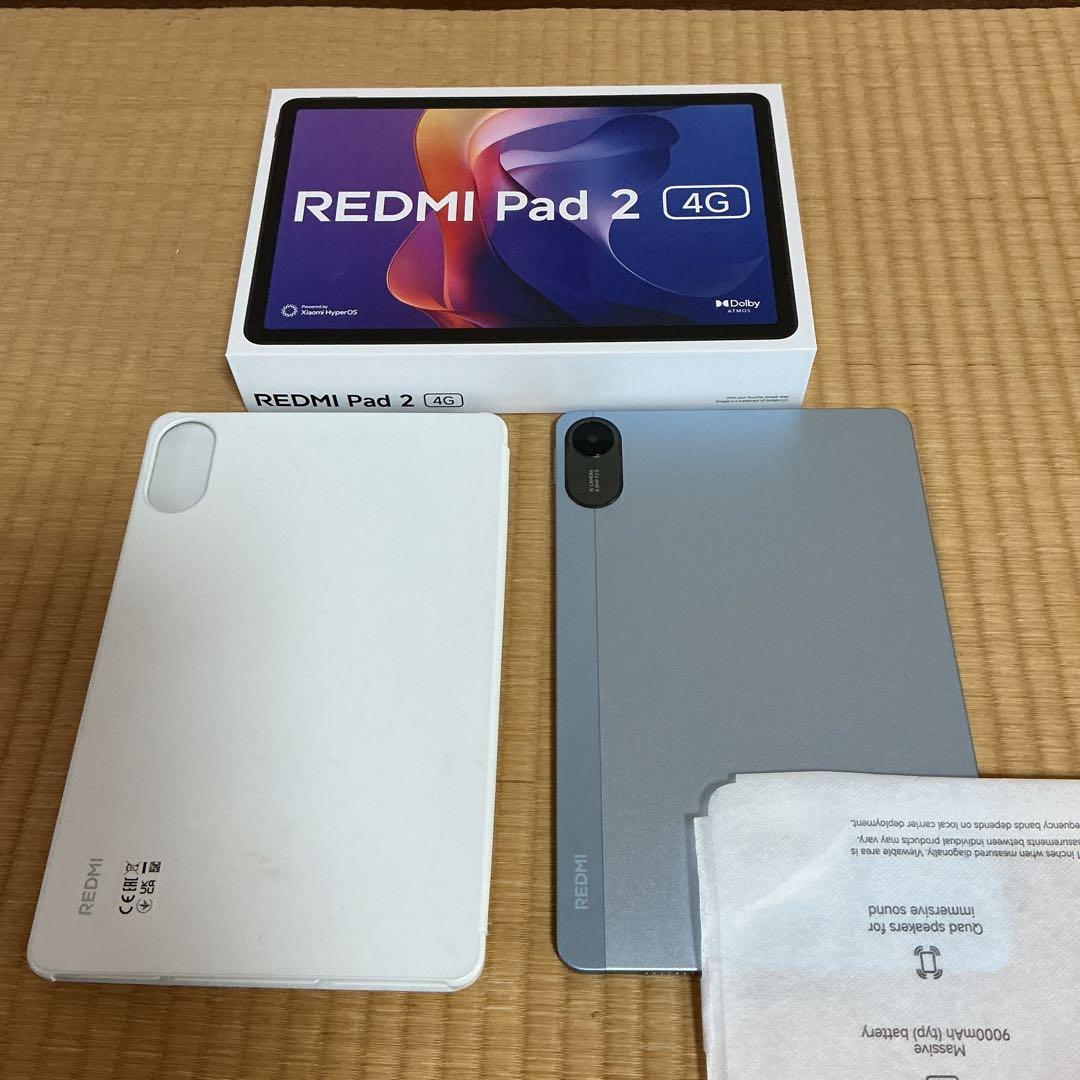 REDMI Pad 2 4GB+128GBセルラーモデル（ケース&SD付使用済）