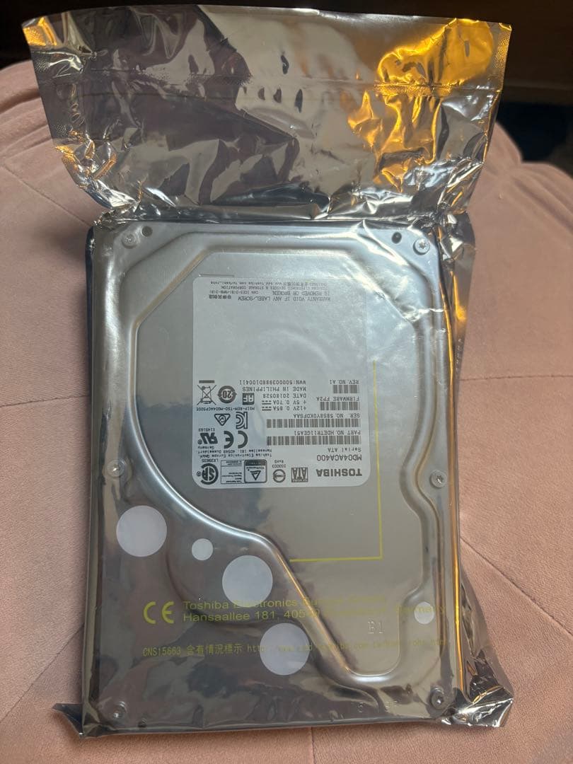 TOSHIBA MD04ACA400 （東芝 3.5インチ SATA HDD）