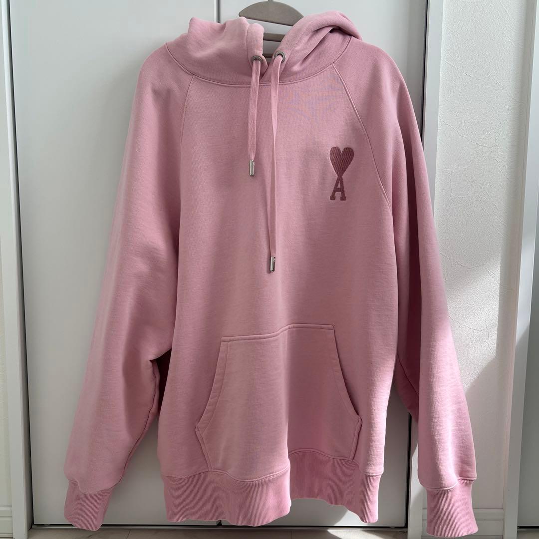 Ami Paris ピンク フード付きパーカー