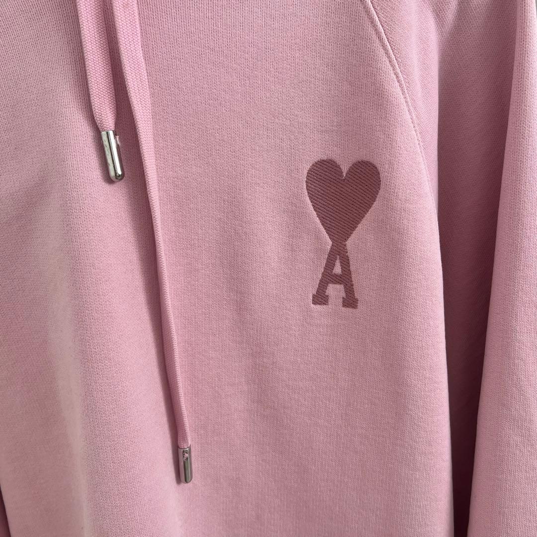 Ami Paris ピンク フード付きパーカー