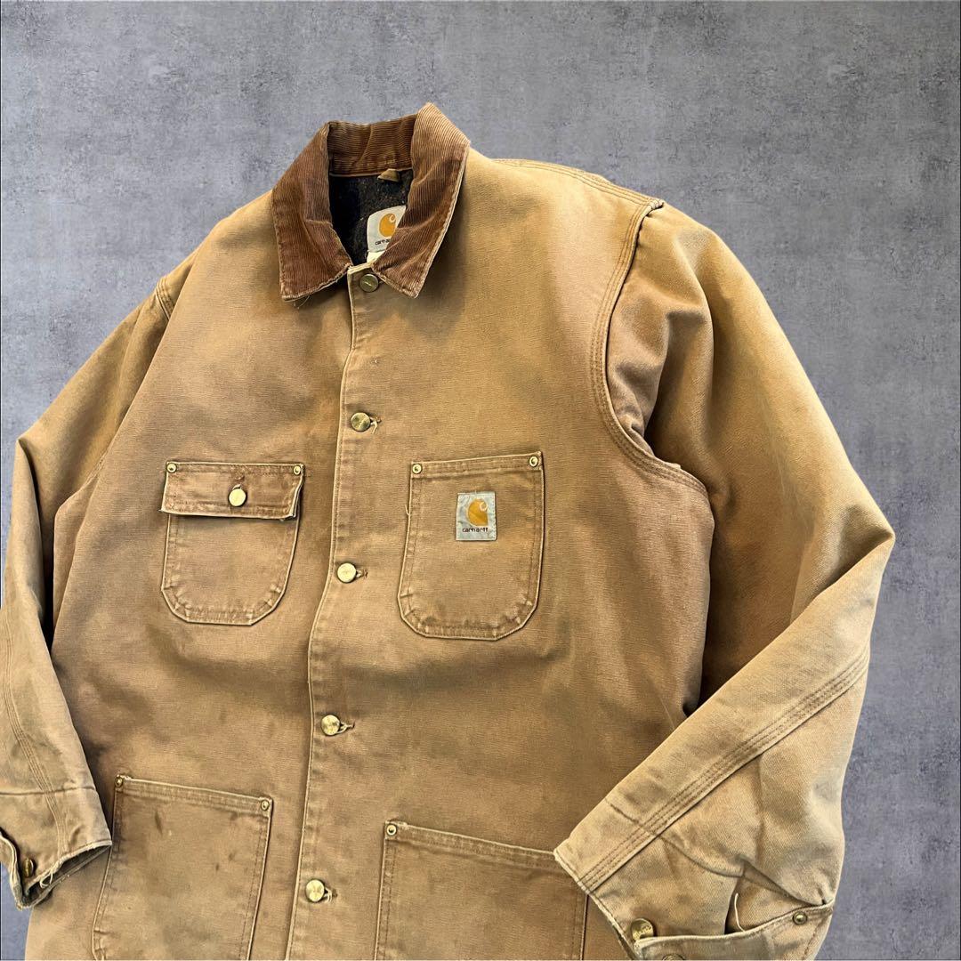 【p10】90s USA製 Carhartt ミシガンチョアコートダックアウター