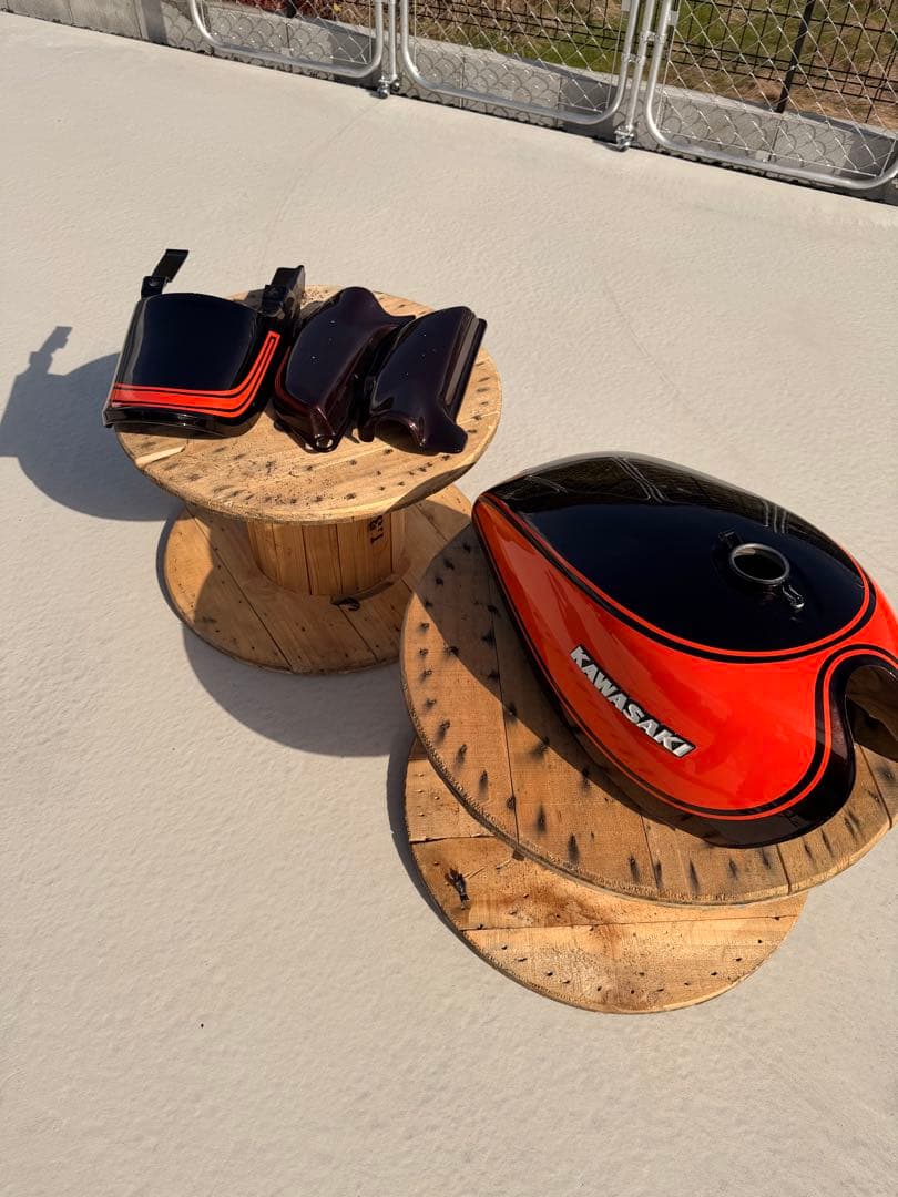 z1 z2 火の玉　ドレミコレクション　外装4点セット　カワサキ　エンブレム付き