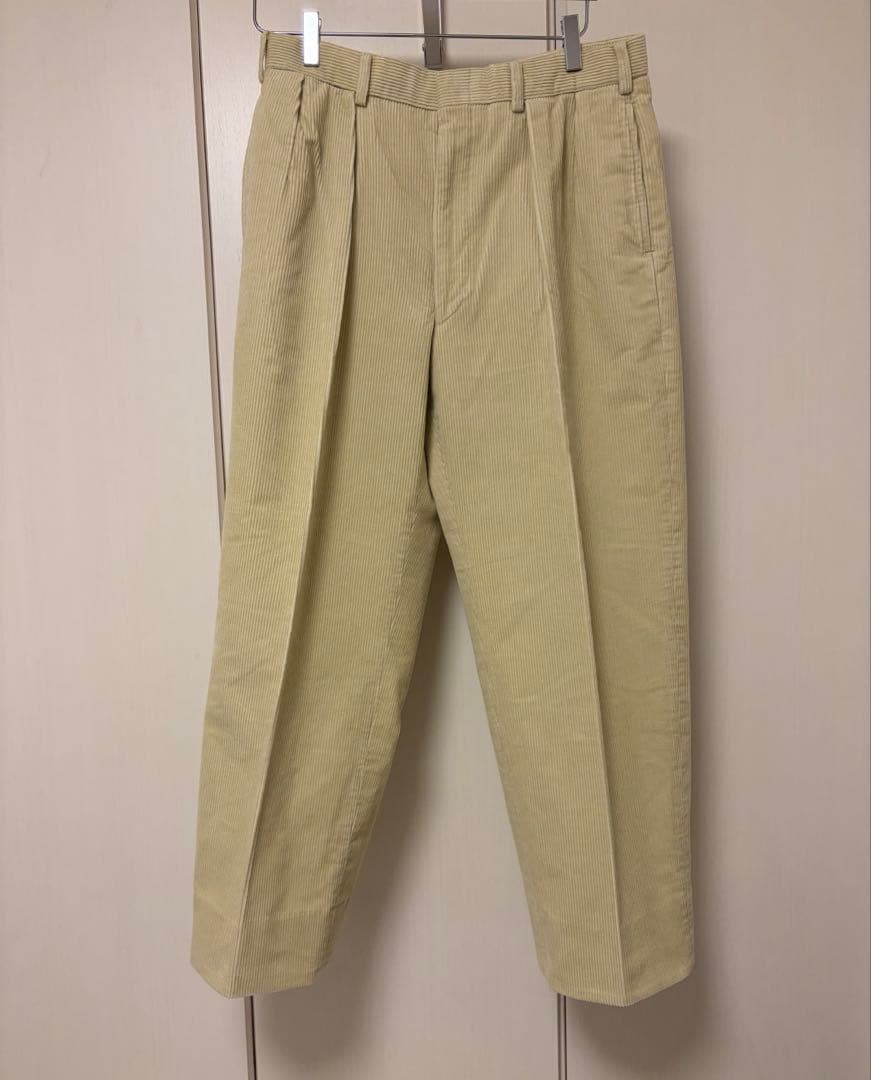 90s ラルフローレン 太畝 コーデュロイパンツ ホワイト 白 アンドリュー
