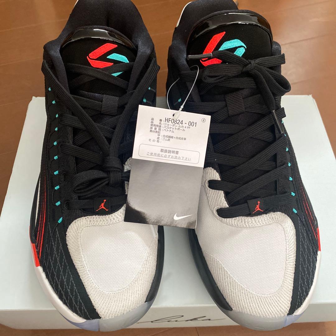 JORDAN LUKA 4 PF ブラック/ブライトクリムゾン 10.5