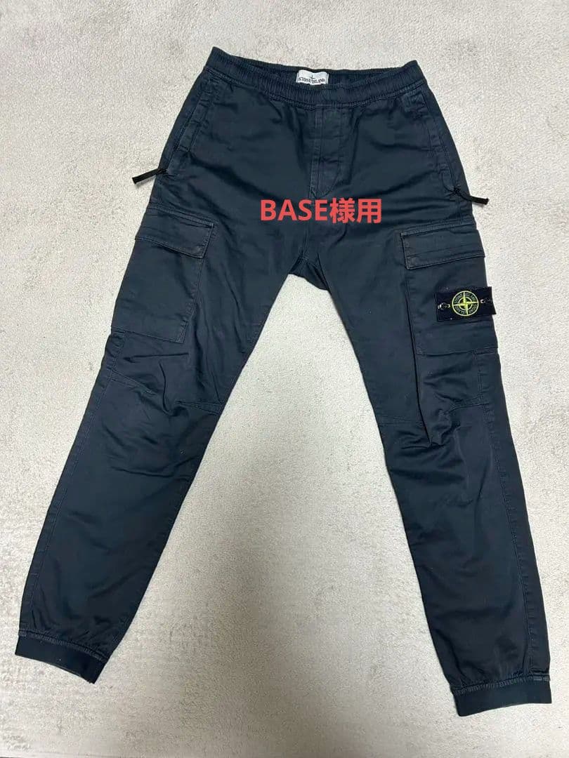 【人気定番】STONE  22AW カーゴパンツ ブラック W30