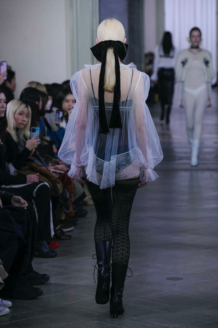 FETICO VELVET LONG BOW HAIR CLIP リボン