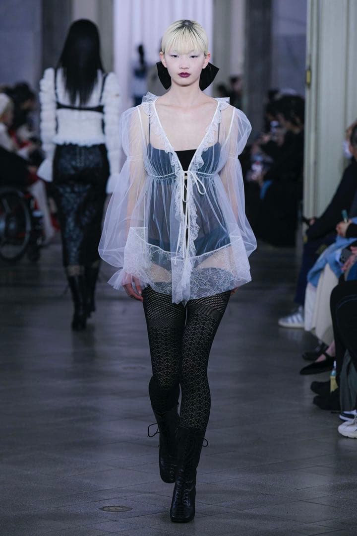 FETICO VELVET LONG BOW HAIR CLIP リボン