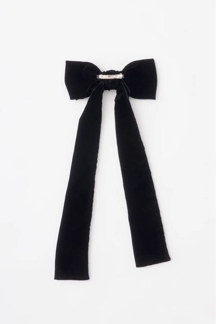 FETICO VELVET LONG BOW HAIR CLIP リボン