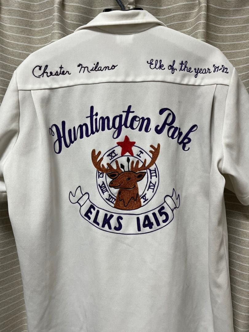 60s ボウリングシャツ　ウール　ヴィンテージ