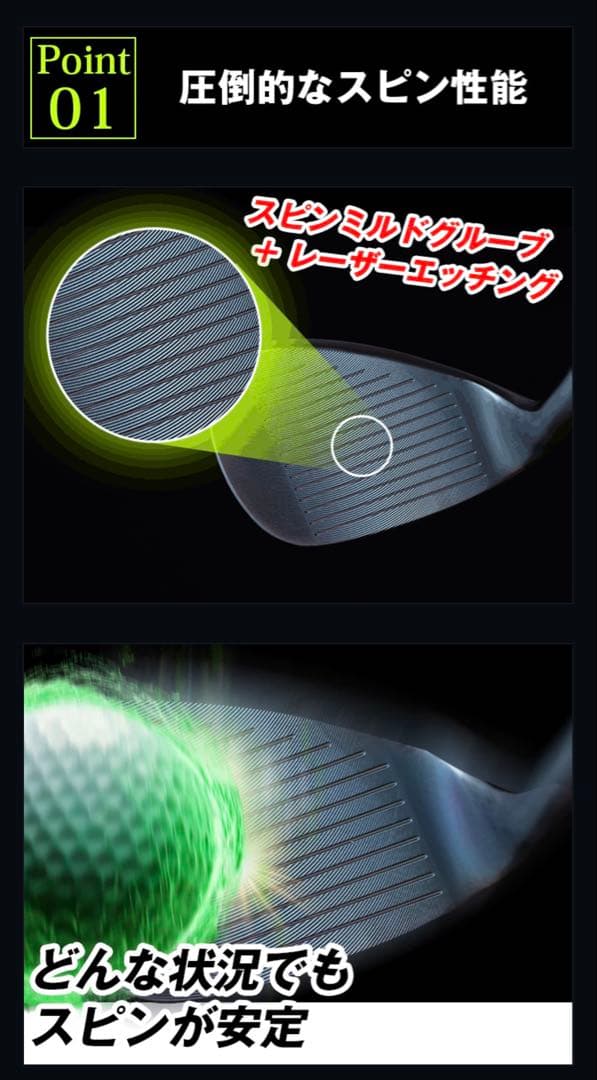 激スピン　POSSOTウェッジ3本セット