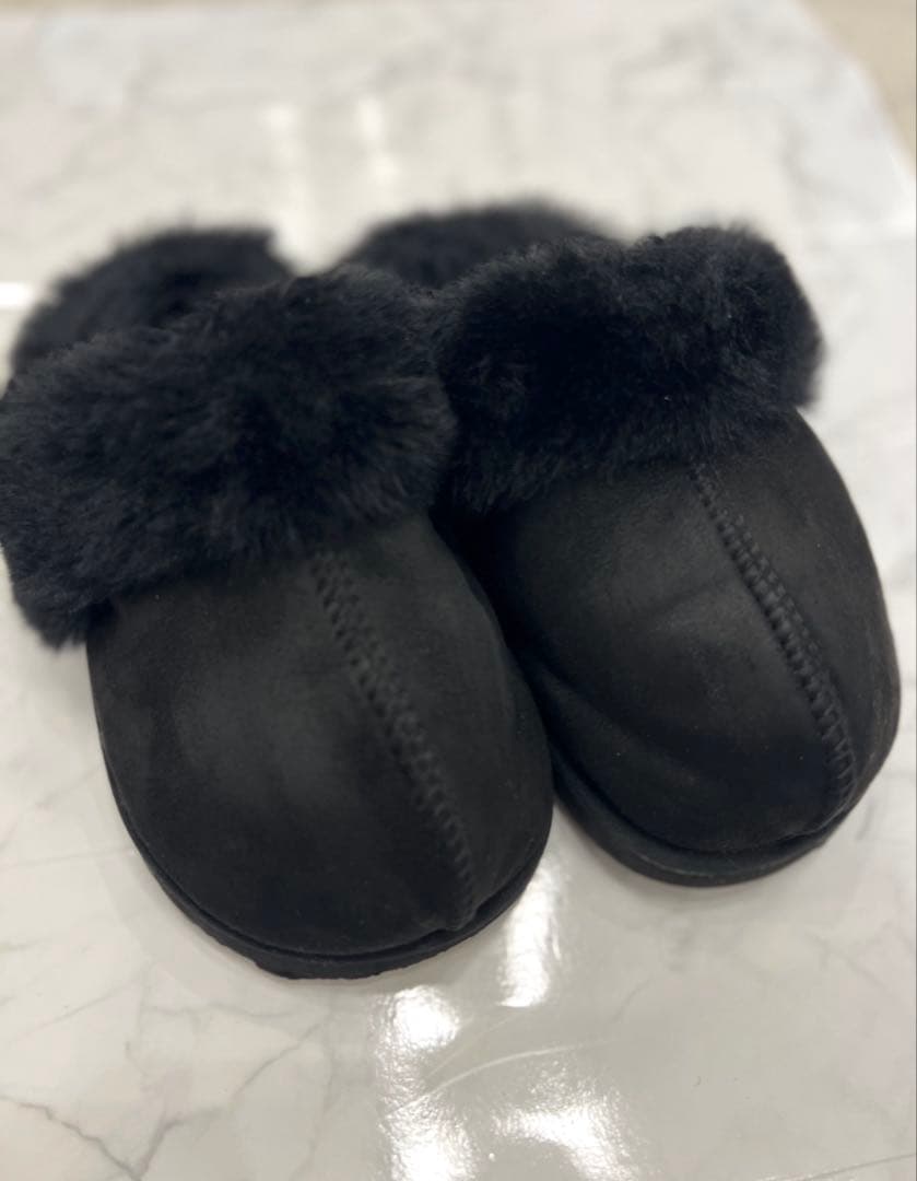 ラクバキ　Racbaki　ファーサボ　黒　ブラック　L 24〜25cm