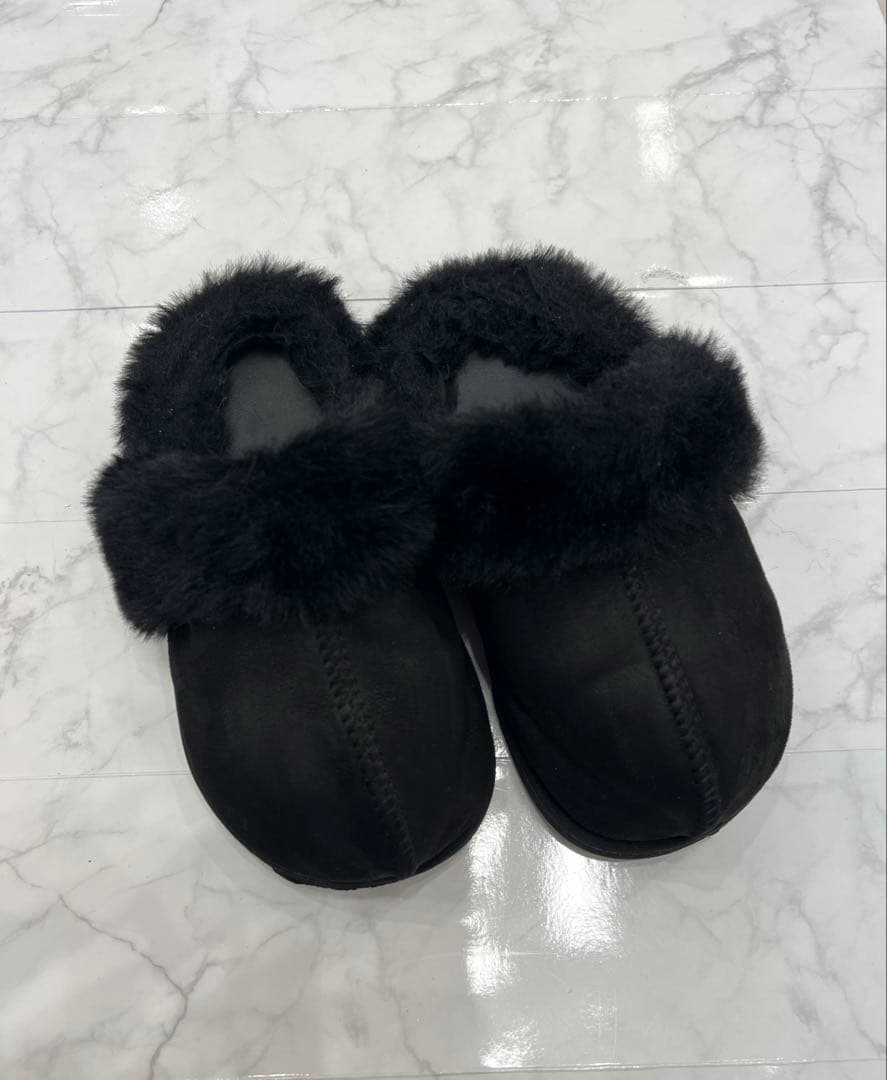 ラクバキ　Racbaki　ファーサボ　黒　ブラック　L 24〜25cm