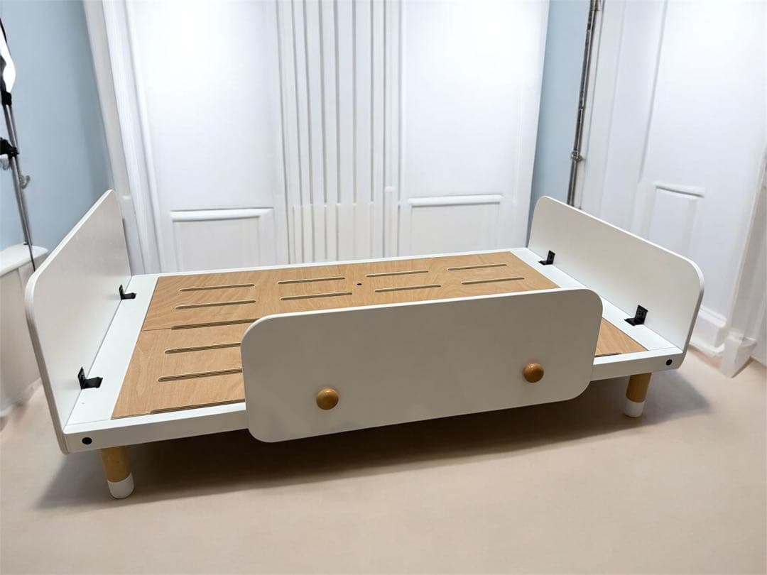 2歳〜5歳⭐︎HOPPL ホップル　べベッド　キッズベッド　ホワイト　マット別出品