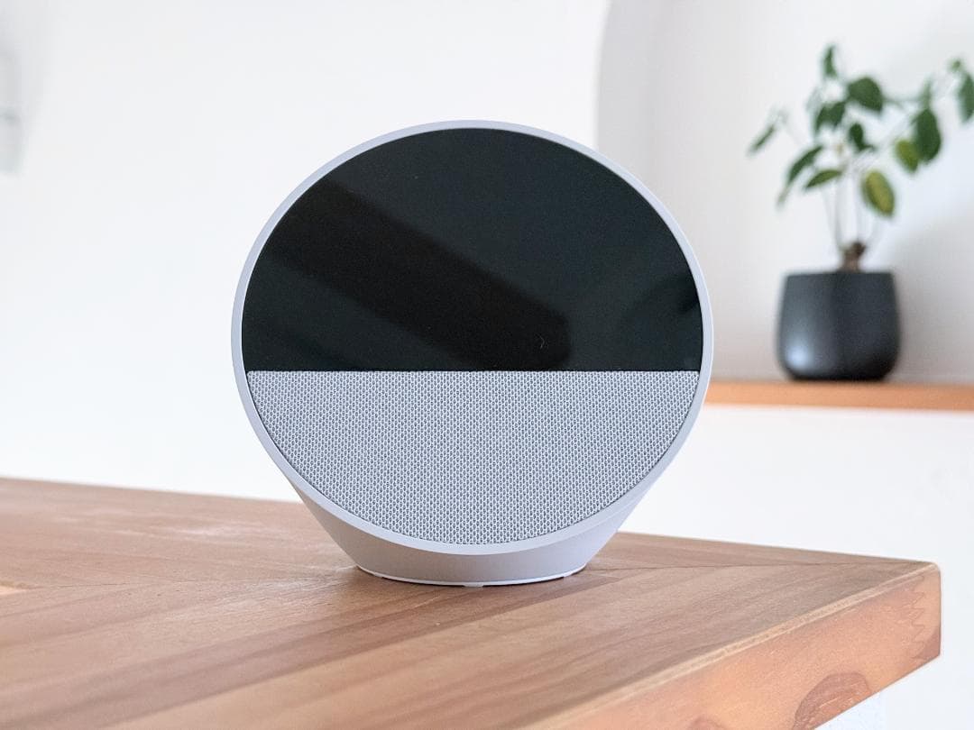 【新品同様】Echo Spot 白（グレーシャーホワイト）2024年発売